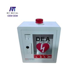 带警报的壁挂式 AED 柜