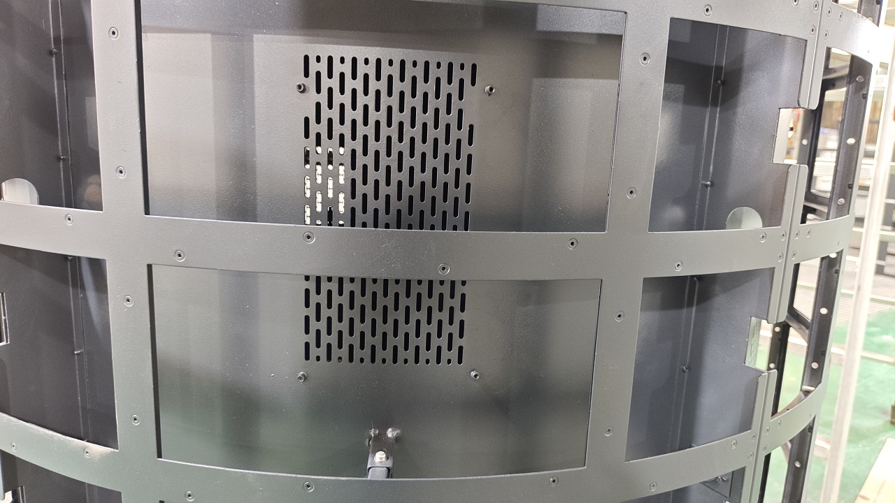 定制树形LED展示柜户外数字标牌钢结构